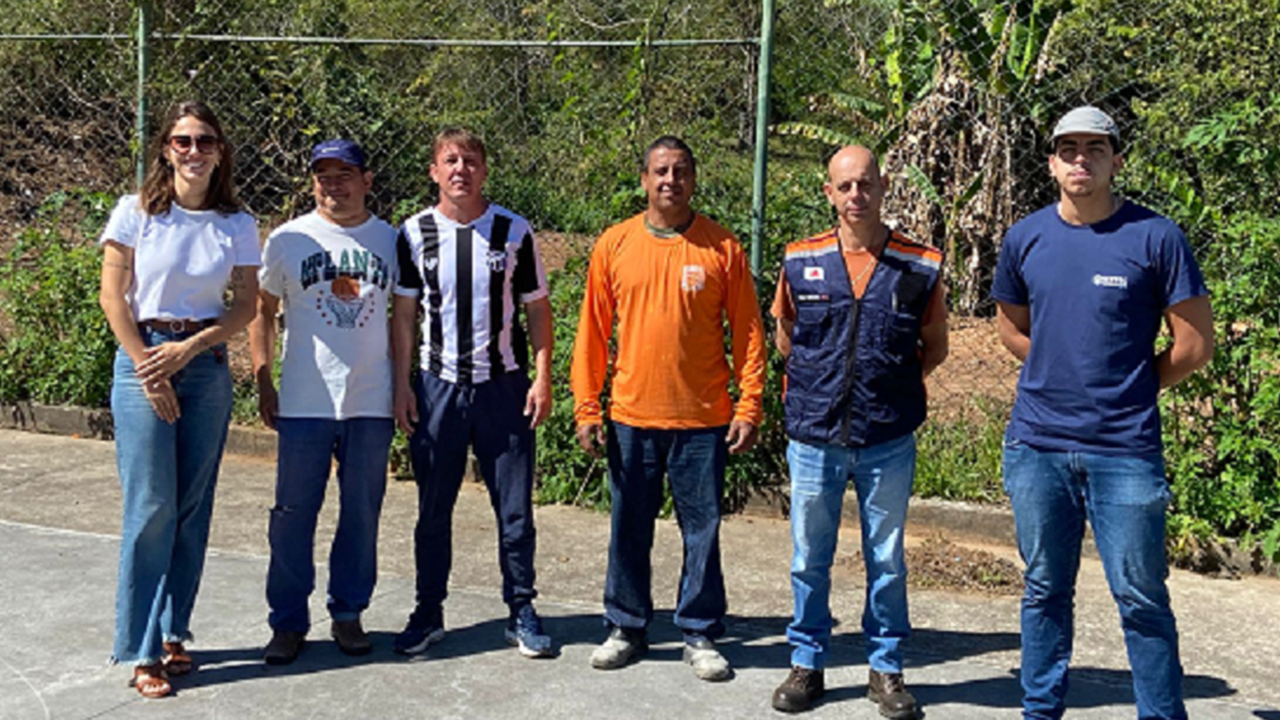SEMATEL e Secretaria de Obras  iniciam a revitalização da quadra esportiva do bairro Boa Vista