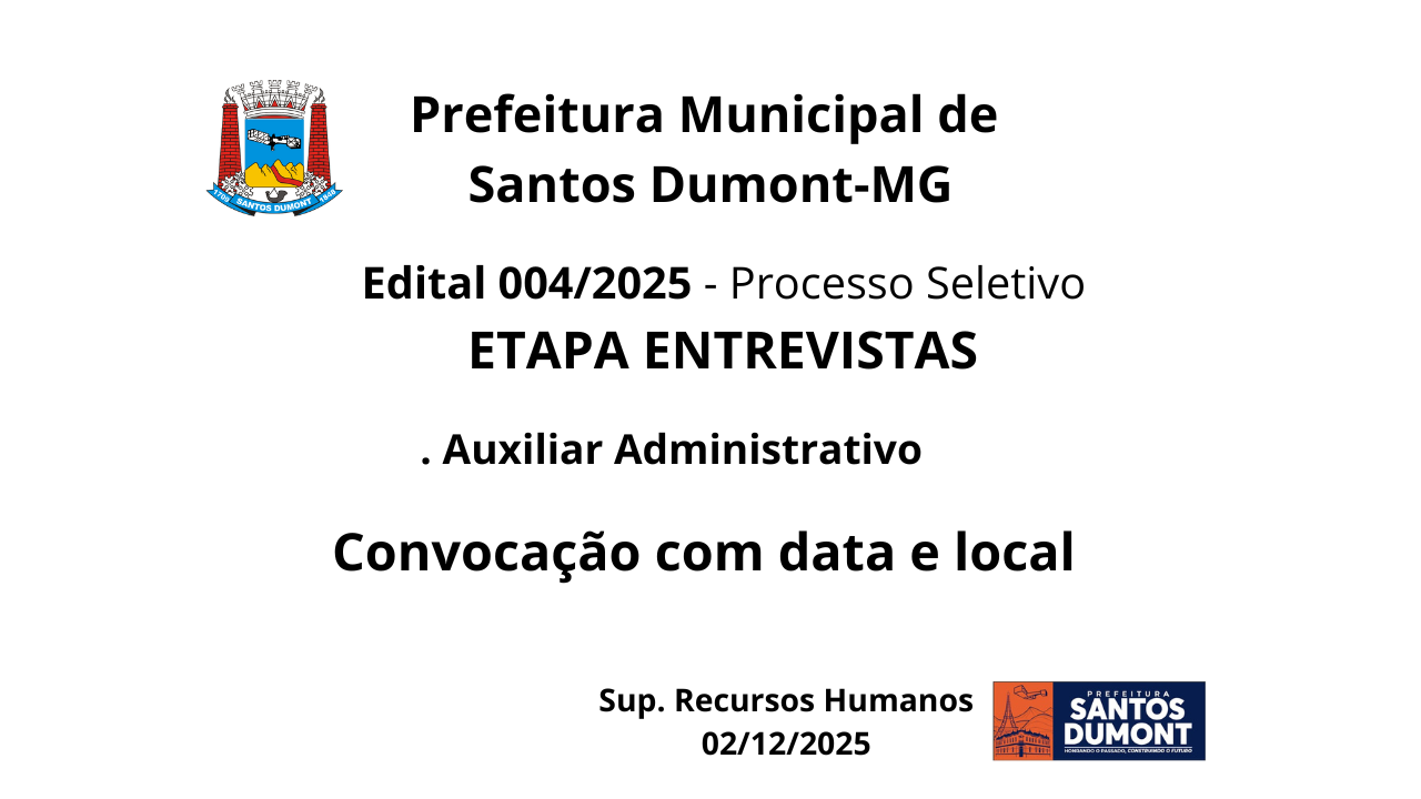 Convocação Entrevista