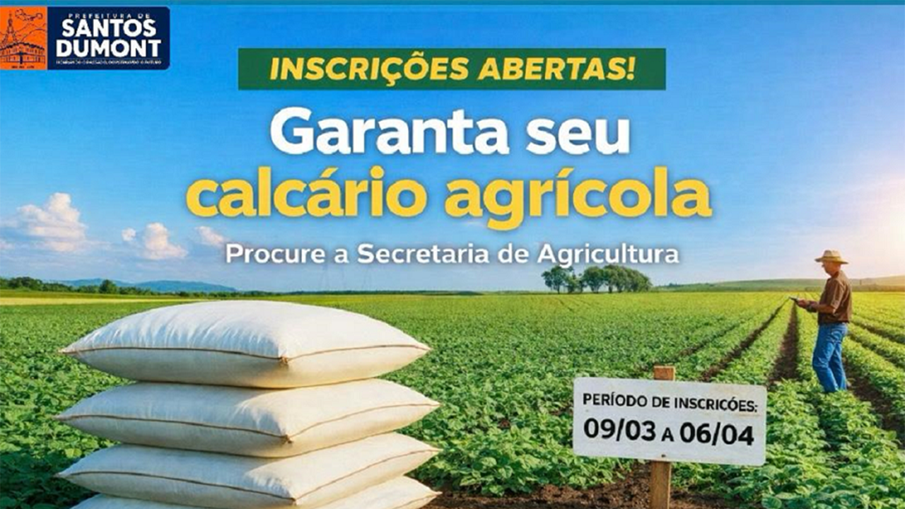 Inscrições abertas para transporte de calcário para os produtores rurais