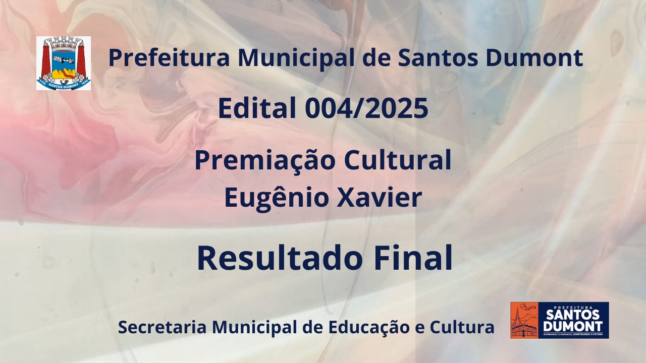 RESULTADO FINAL  Premiação Cultural 