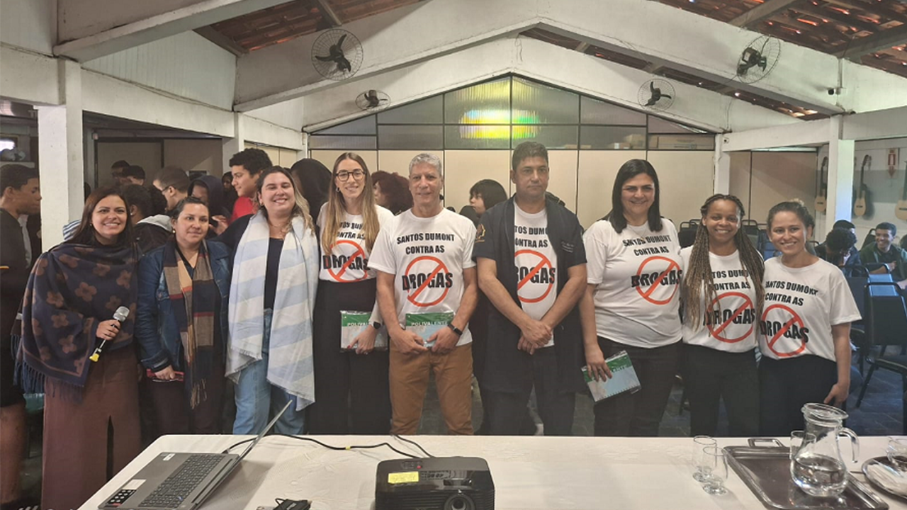 Palestra no Polivalente marca Dia Mundial de Combate às Drogas