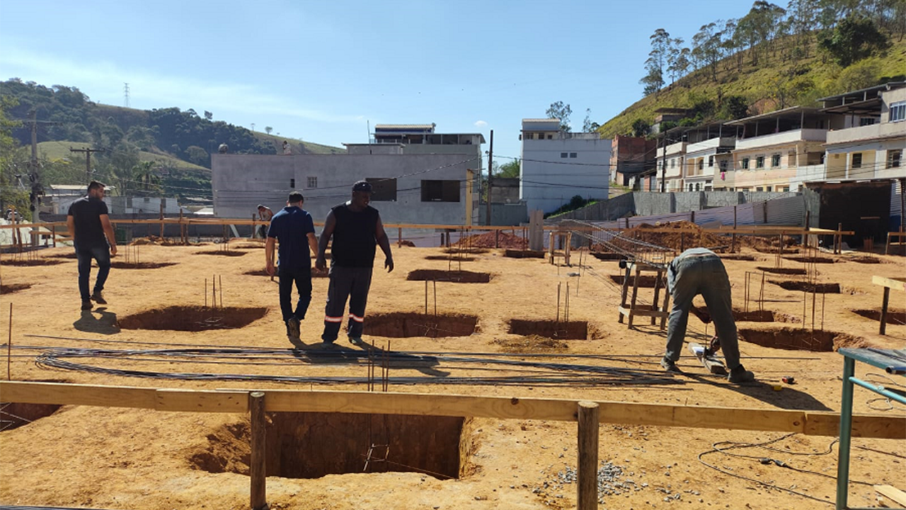 Obras de construção da UBS Cabangu encontram-se na fase de fundação