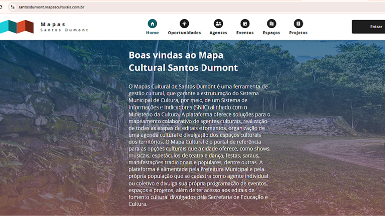 Plataforma Mapa Cultural de Santos Dumont