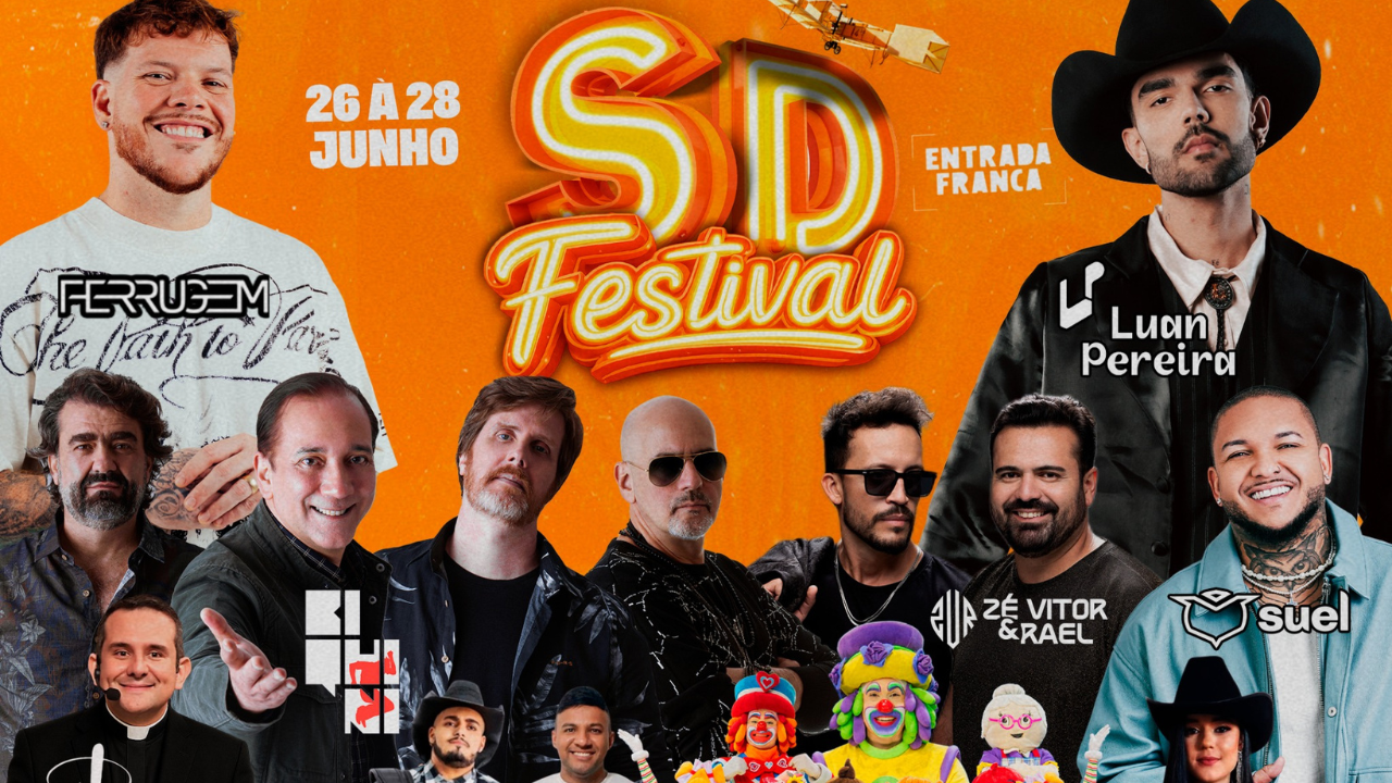 SD Festival de 26 a 28 de junho no Parque de Exposição