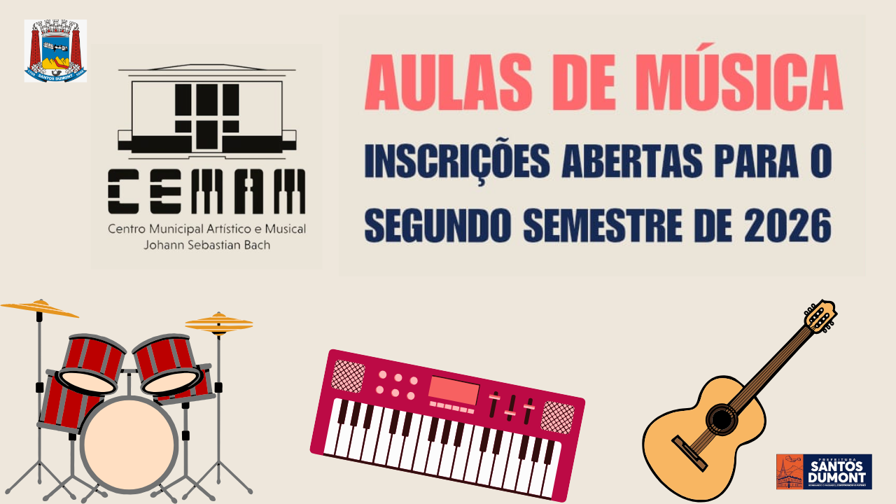 Inscrições para aulas de música 