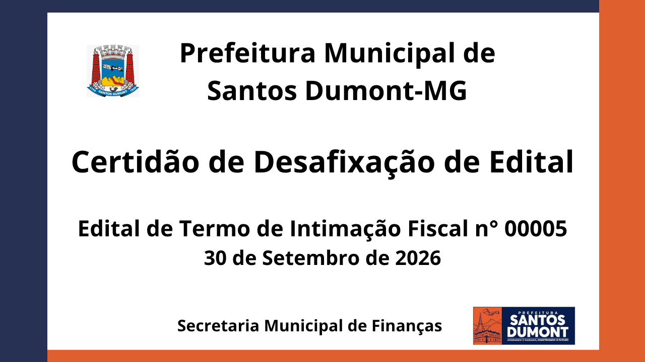  CERTIDÃO DE DESAFIXAÇÃO DE EDITAL