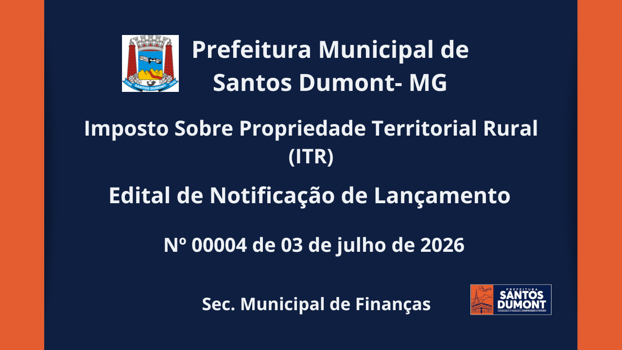EDITAL DE NOTIFICAÇÃO DE LANÇAMENTO Nº 00004  DE 3/07/2026