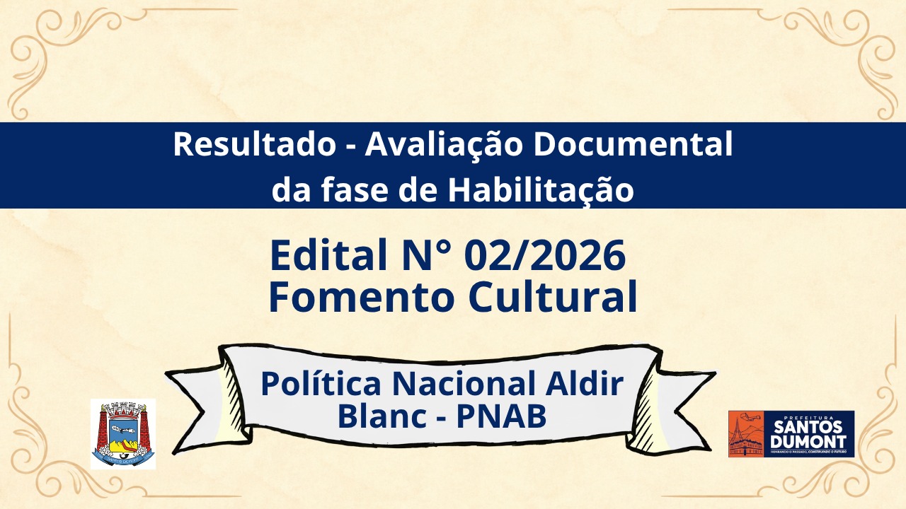EDITAL 02/2026 - Resultado Avaliação Documental da fase de Habilitação