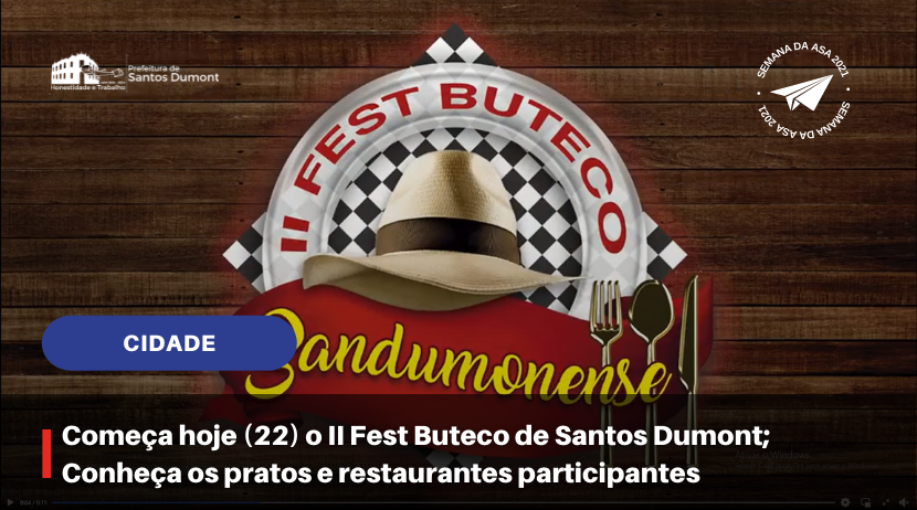 Começa hoje (22) o II Fest Buteco de Santos Dumont; Conheça os pratos e restaurantes participantes