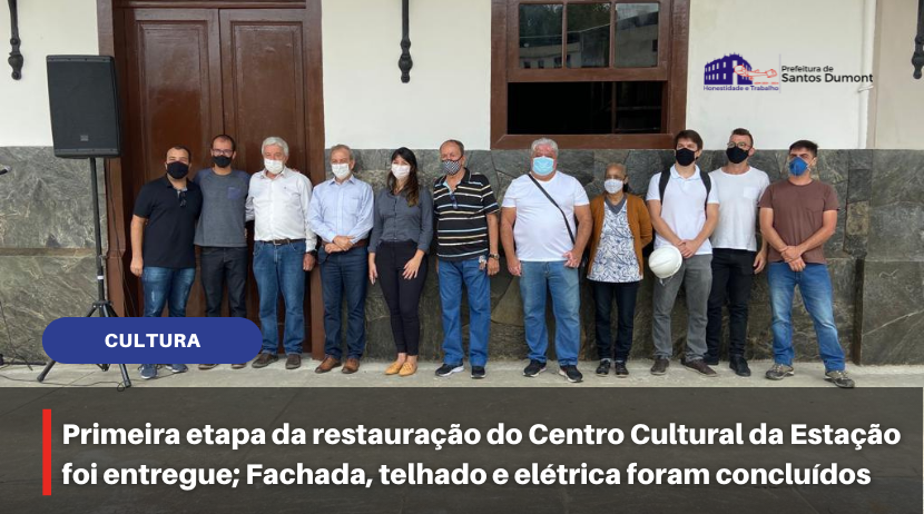 Primeira etapa da restauração do Centro Cultural da Estação foi entregue nesta terça (21)