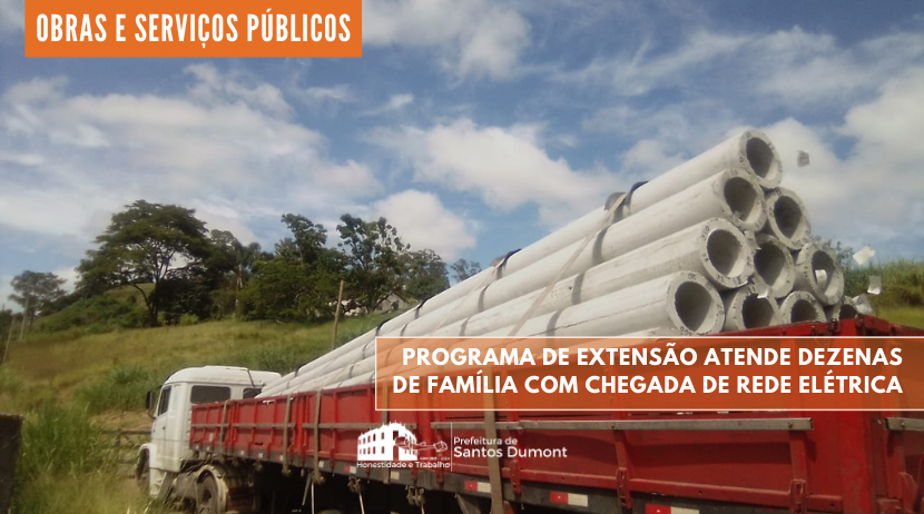 Programa de extensão atende dezenas de família com chegada de rede elétrica