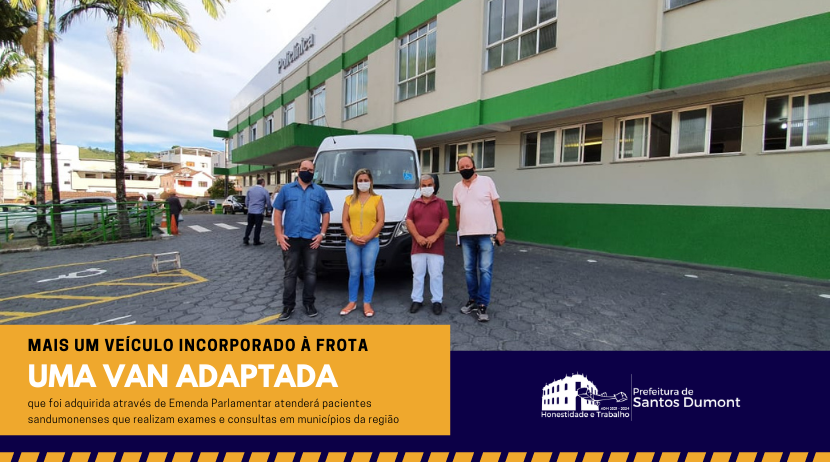 Saúde recebe van para transporte de pacientes