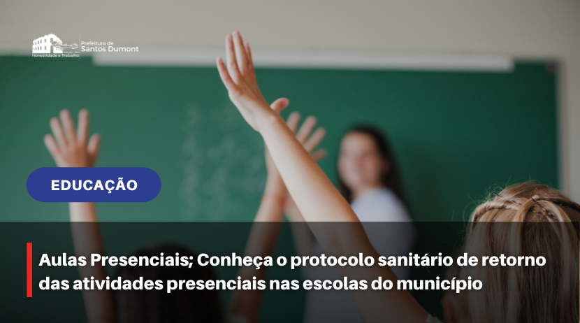 Aulas presenciais; Conheça o protocolo sanitário de retorno às atividades presenciais