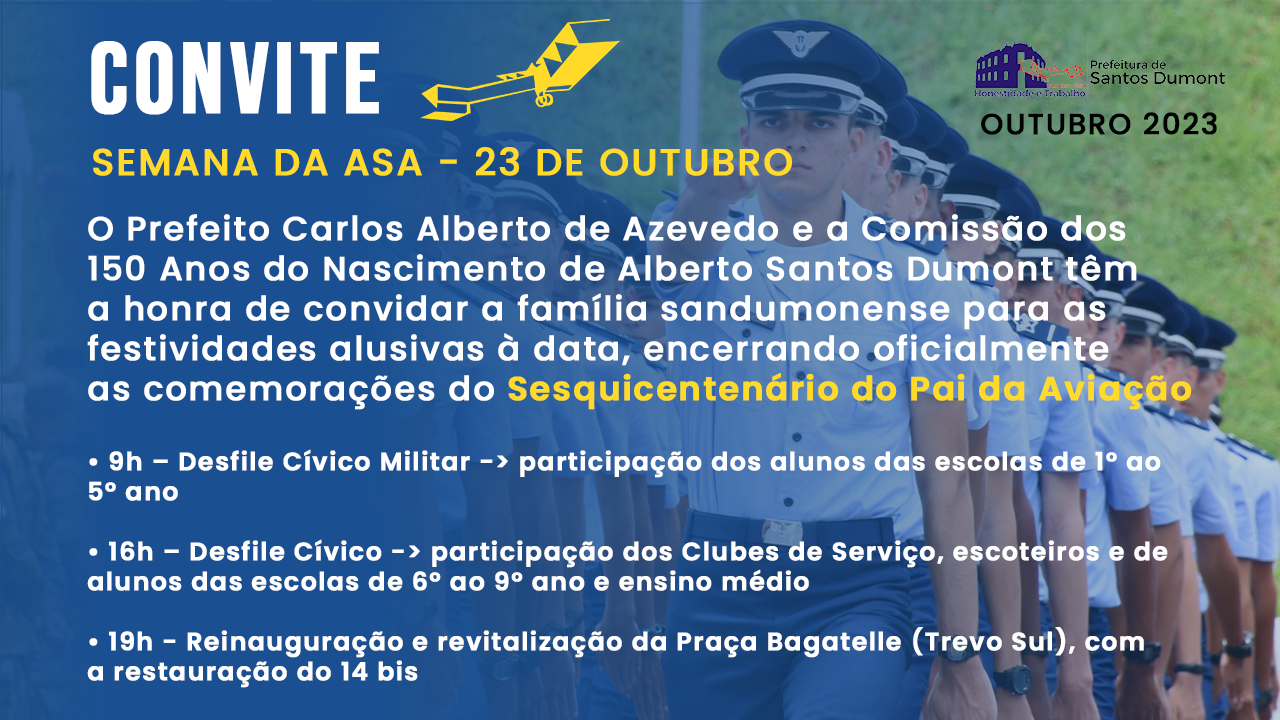 23 de Outubro = Dia do Aviador