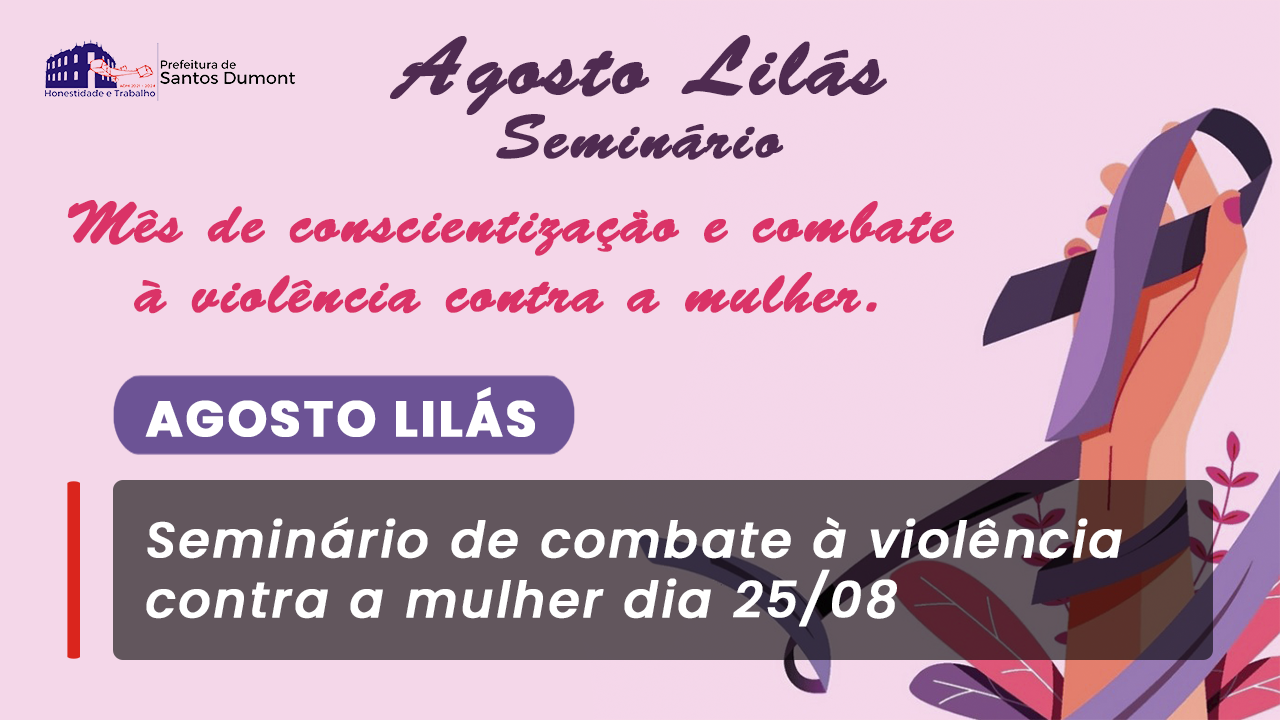 Violência contra a mulher - Seminário dia 25/08