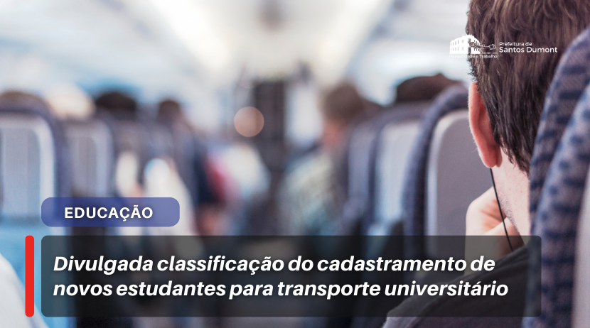 Divulgada classificação do cadastramento de novos estudantes para transporte universitário