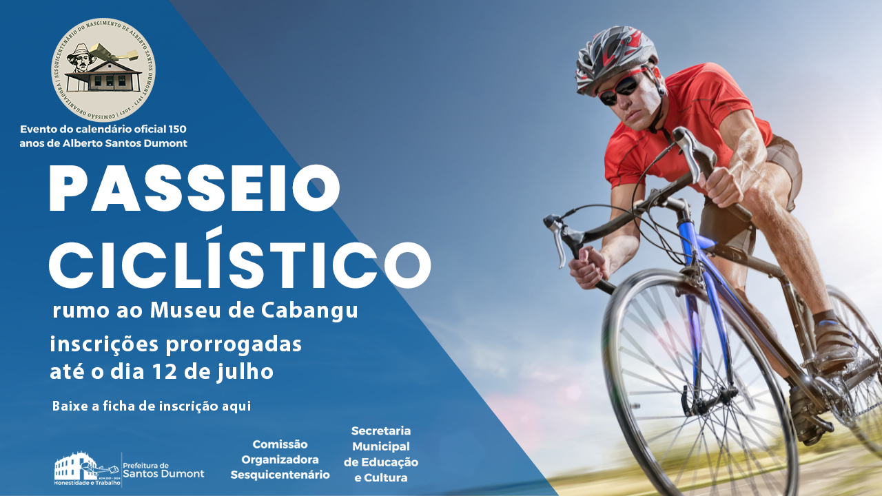 Prorrogadas as inscrições para o Passeio Ciclístico