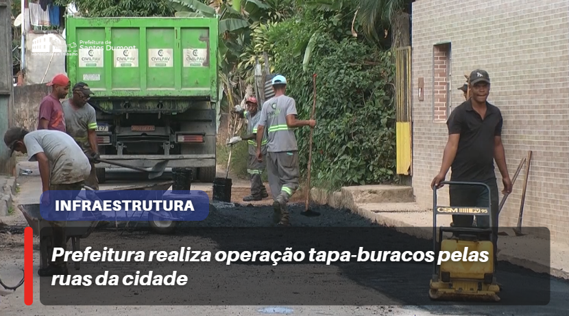 [vídeo] Prefeitura realiza operação tapa-buracos pelas ruas da cidade