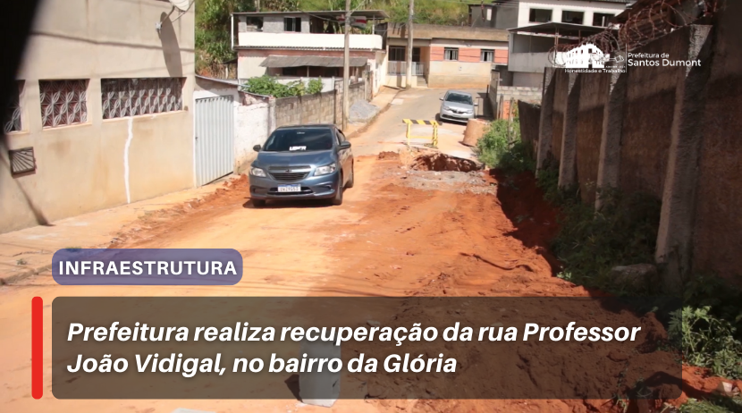 [vídeo] Prefeitura realiza recuperação da rua Professor João Vidigal, no bairro da Glória.