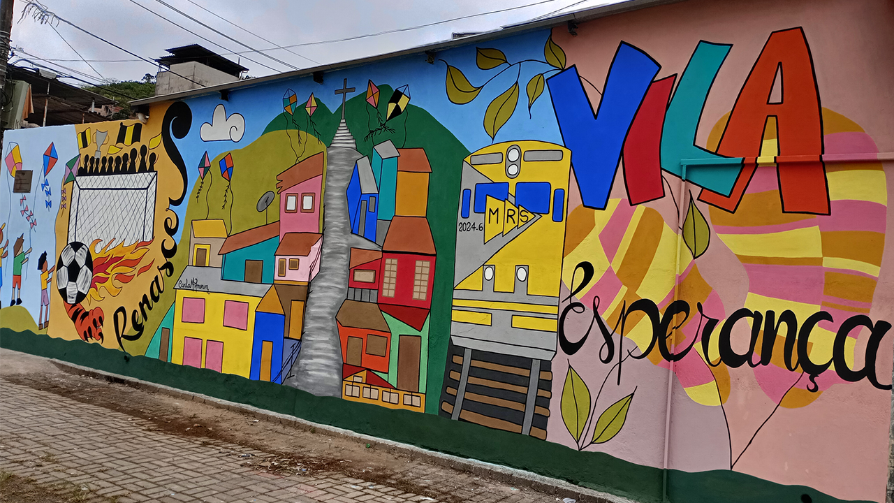 Praça da Vila Esperança recebe Mural Cultural e Academia ao Ar Livre