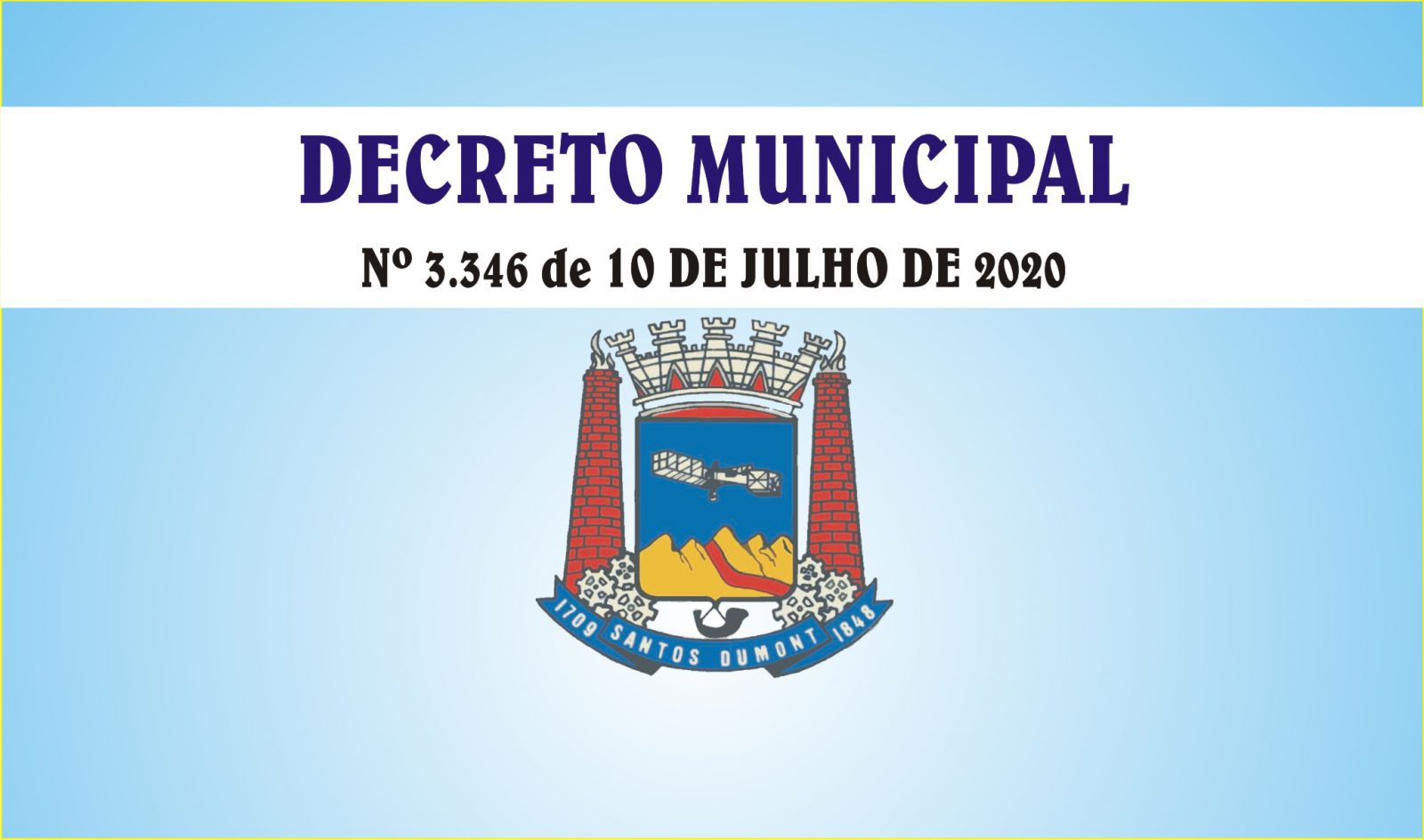 Decreto Municipal Nº 3.346 de 03 de Julho de 2020