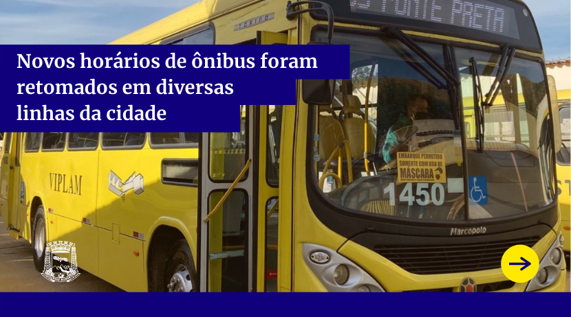 Novos horários de ônibus são retomados