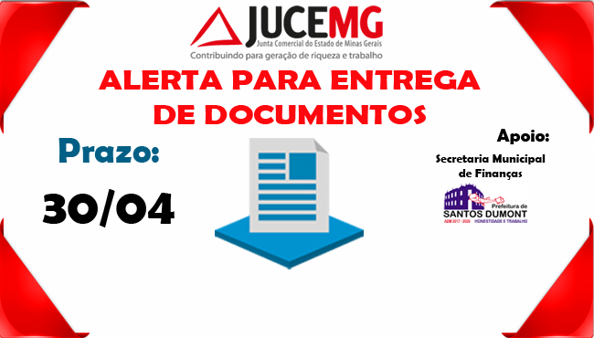 Junta Comercial MG alerta: empresas têm até o dia 30/04 para evitar cancelamento administrativo de 2017