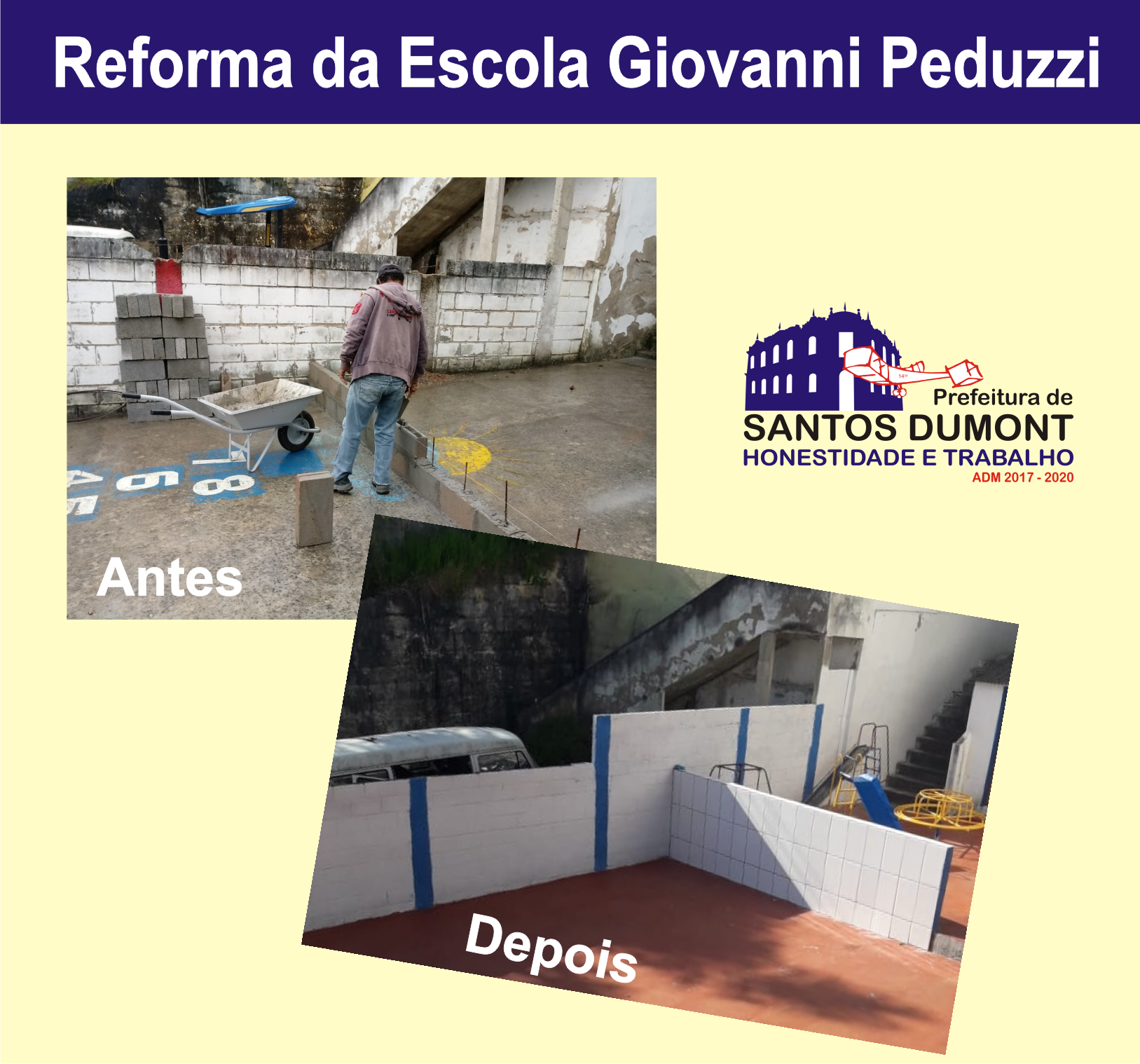 Reforma da E.M. Giovanni Peduzzi é finalizada