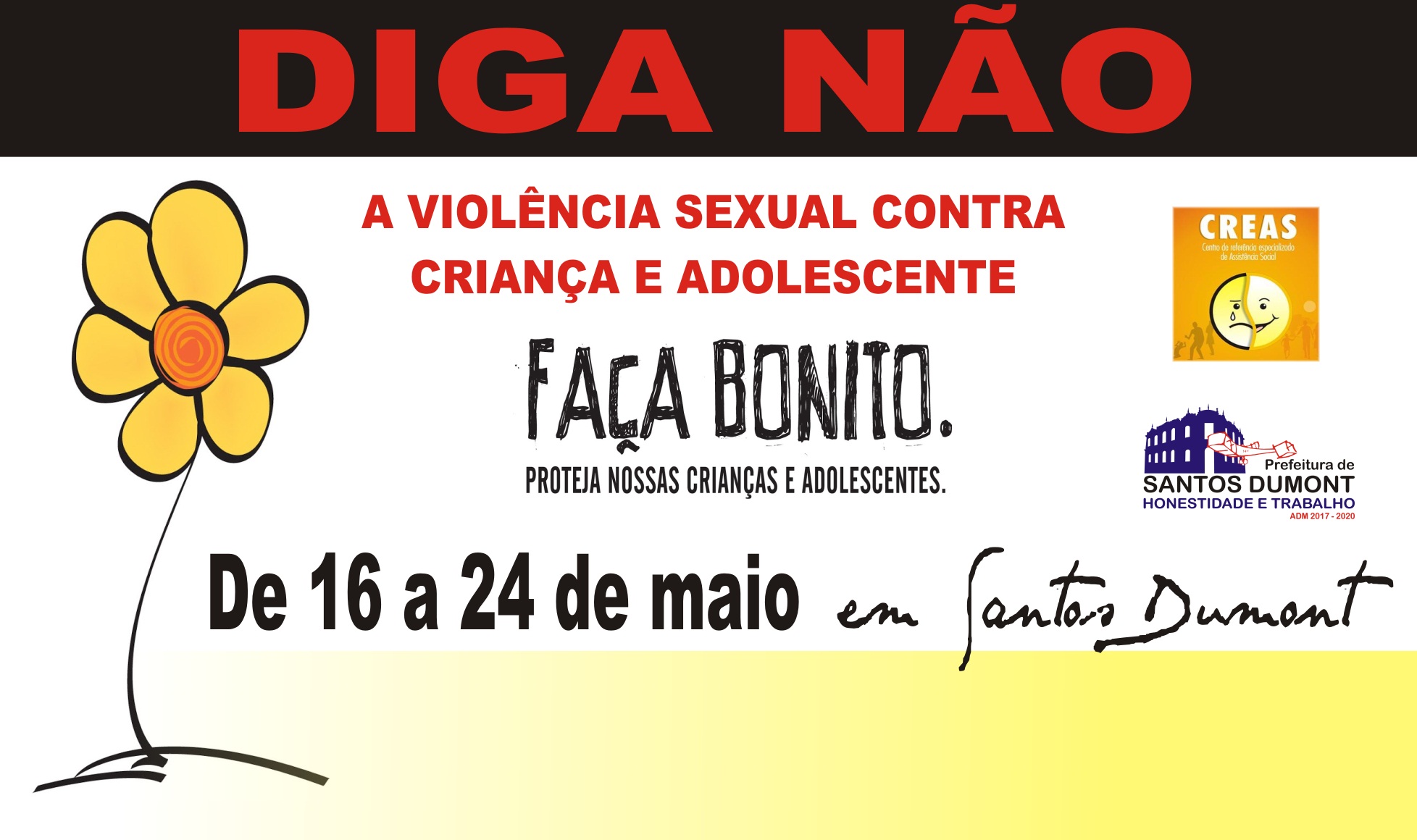 “Não dê espaço para o abuso sexual de crianças e adolescentes”