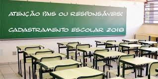 CADASTRAMENTO ESCOLAR DE 11 A 22 DE JUNHO