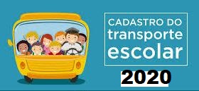 EDITAL DE CONVOCAÇÃO  PARA CADASTRO DO SISTEMA DE TRANSPORTE ESCOLAR  2020