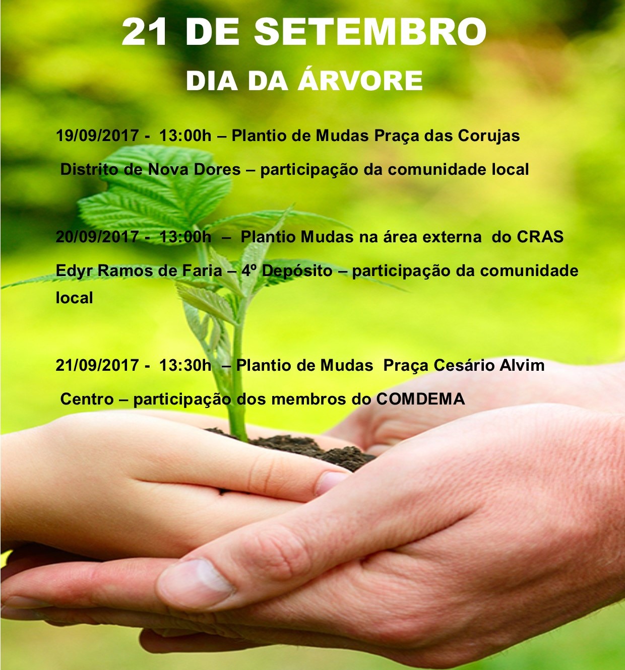 DIA DA ÁRVORE - 21 DE SETEMBRO