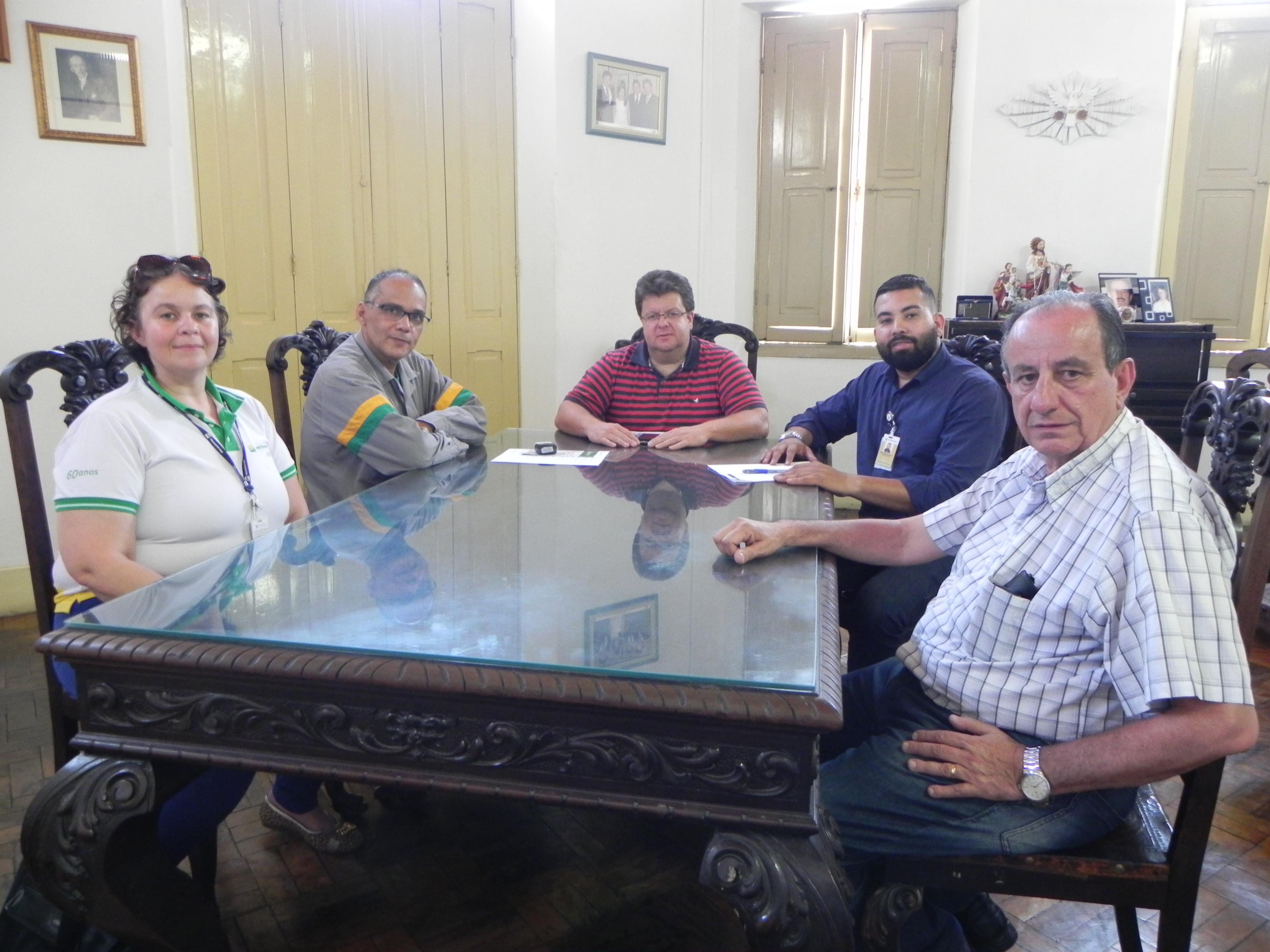 Equipe da Transpetro  visita o prefeito Bebeto